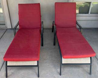 2 Poolside Loungers