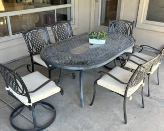 Patio Dining Table 6 Chairs
