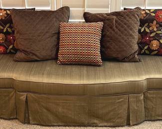 Wide Green Ottoman