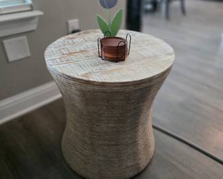 (10) Crestview Collection Rope Side Table 20" round x 22"H $325