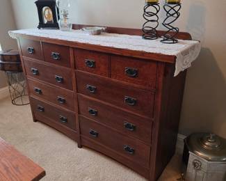 (33) Dresser w/Mirror 62"Wx18"Dx81"H $295