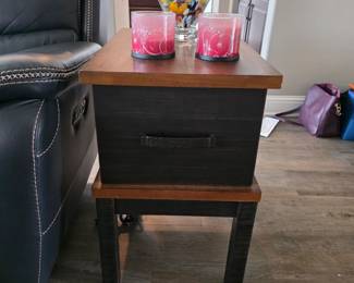 (9) Side Table w/Electric Plug 16"Wx24"Dx25"H $85