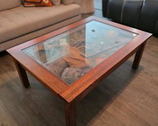 (4) Big Sky Carvers "William Herrick" Golfer's Creed Coffee Table 47"Wx32"Dx18"H $175