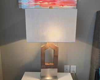 (24+25) Brown Transitional Lamp 18"Wx32"H $85 each