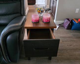 (9) Side Table w/Electric Plug 16"Wx24"Dx25"H $85