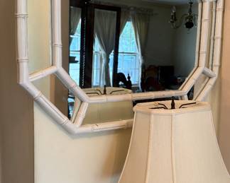 Faux Bamboo mirror