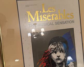 Les Miserables framed poster