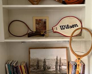 Vintage tennis racquets