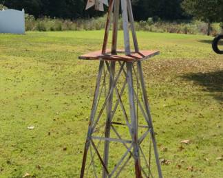 Vintage iron windmill 