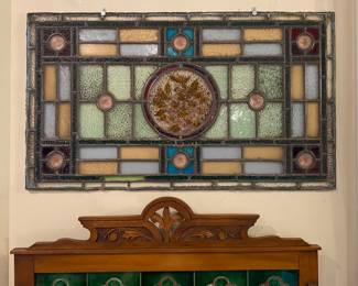 Antique stained glass
Vintage stained glass
Leaded glass
Stained glass window
Old stained glass panel
Historic stained glass
Period stained glass
Handcrafted stained glass
Hand-cut glass
Salvaged stained glass
Reclaimed stained glass
Original stained glass