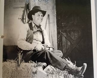 Max Terhune. HAND SIGNED. Max Terhune was an American actor. He appeared in nearly 70 films, mostly B-westerns, between 1936 and 1956