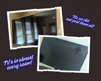 TVs in almost every room