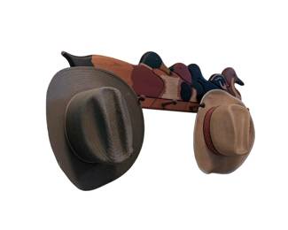 wooden mallard hat rack