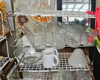 Selections of glassware