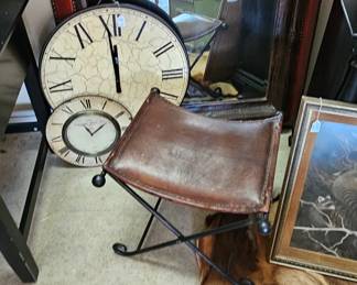 Leather stool