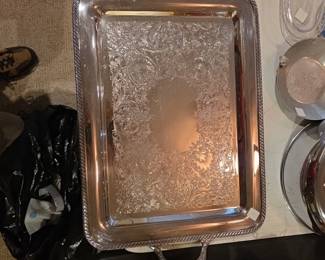 #149	Rogers Silver Plated 20" Serving Tray	 $20.00 
