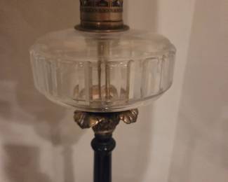 #113	Pair of 38" Tall Heavy Brass Base Lamps	 $60.00 
