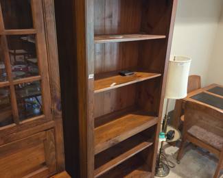 #96	Pine Wood 5 Shelf Bookcase - 34x14x78	 $125.00 

