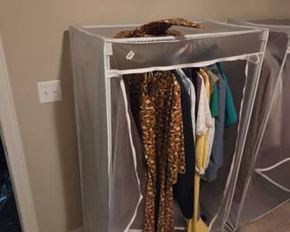 #63	Plastic Cover Portable Wardrobe caddy- 36x19x64	 $30.00 
