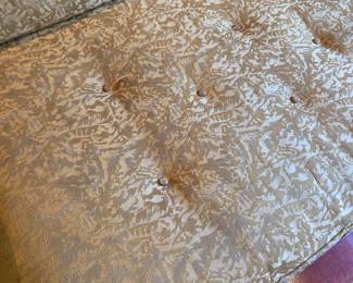 #58	Interior Crafts Parlor Sofa Gold Print - Loose Back Cushions and Button Seat single Cushion - 84" Long	 $75.00 
