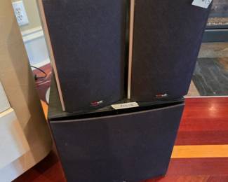 #13	Polk Audio Speaker System Set of 3 Model M10 Black	 $75.00 
