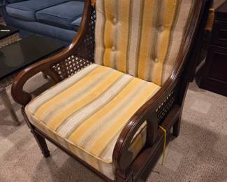 #114	Henredon Wood Side  Chair w/cane Sides	 $75.00 
