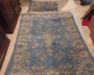 #108	Kouristan Machine Made Slate Blue/Cream Area Rug - 64x48	 $45.00 
