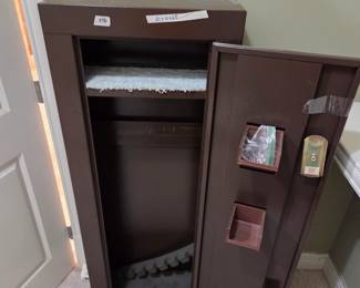 #56	Homak Home Security Gun Cabinet w/keys  - 21x10x55	 $150.00 
