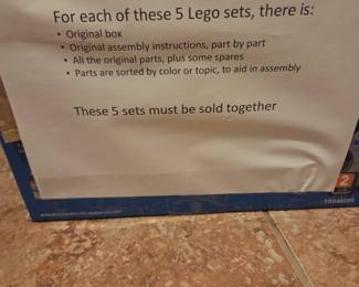 #27	Lego Friends Lego Sets - set of 5 	 $150.00 
