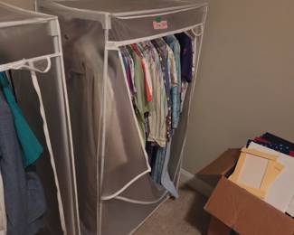 #64	Plastic Cover Portable Wardrobe caddy- 36x19x64	 $30.00 
