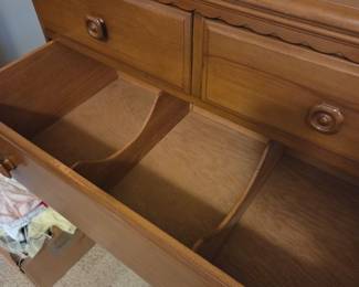 #75	Davis Cabinet Co.  Chest of 6 Drawers w/Divided Drawer - 36x20x47	 $275.00 
