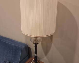 #113	Pair of 38" Tall Heavy Brass Base Lamps	 $60.00 
