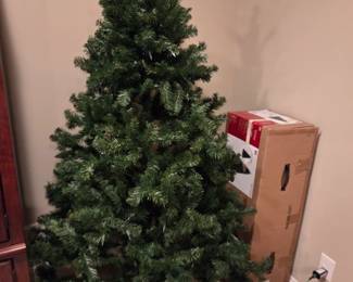 #120	Fake Christmas Holiday Living Christmas Tree - 6.5 ' 8 Function - working	 $25.00 
