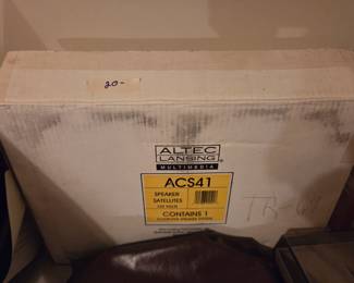 #142	Altec Lansing ACS41 Satellitye Speakers	 $20.00 
