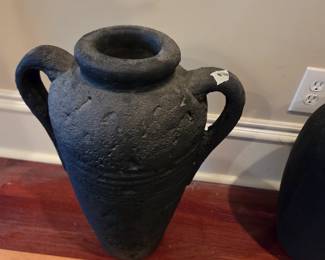 #16	Black Double Handled Floor Vase - 21Tx15W	 $25.00 
