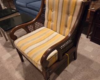 #114	Henredon Wood Side  Chair w/cane Sides	 $75.00 
