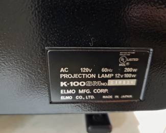 #65	Elmo Reel to Reel Projector K-100 	 $50.00 
