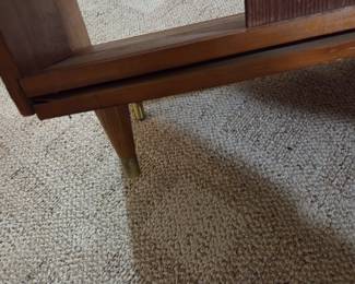 #73	Mid-Century Double-Sided Bookcase - 3612x29 (needs some Glue and nail repair)	 $75.00 
