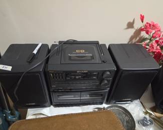 #68	Sharp Dual Cassette CD Boom Box	 $35.00 
