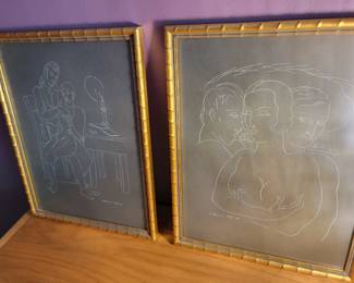 There are several pieces of this art by Alexander Raymond Katz (some not pictured)