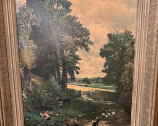 Framed painting