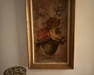 Vintage Bernard floral 34" x 19'