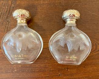Vintage Nina Ricci L'Air du Temps perfume bottles