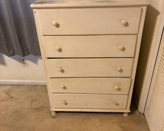 Painted chest of drawers