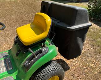 John Deere Mower with grass catcher attachment