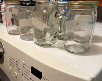 Laundry room - washer & dryer ARE NOT FOR SALE - all other items are for sale!  Includes the jars & cleaning supplies