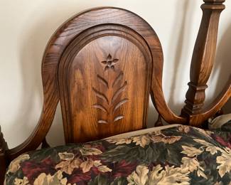 Close up of headboard to bed in Bedroom