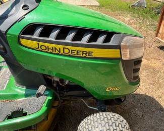 John Deere Mower with grass catcher attachment