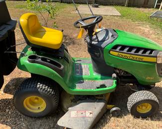 John Deere Mower with grass catcher attachment