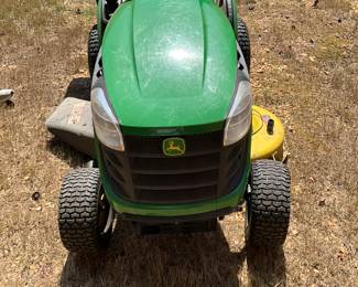 John Deere Mower with grass catcher attachment
